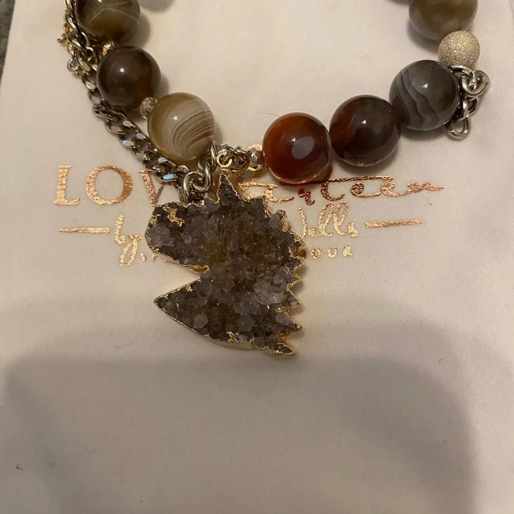 Love thirteen Bracelet with purple crystal unicorn - Picture 5 of 6